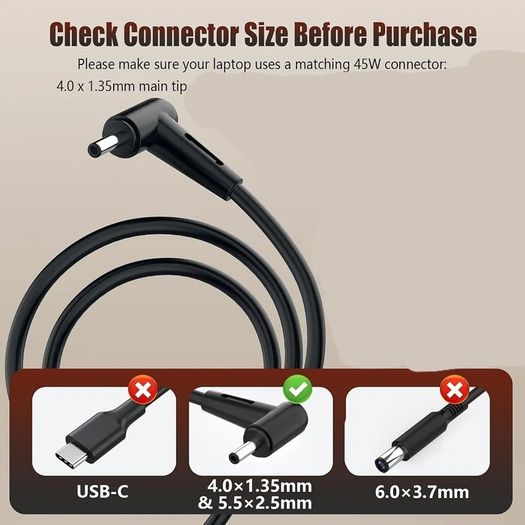 asus charger 45 watts