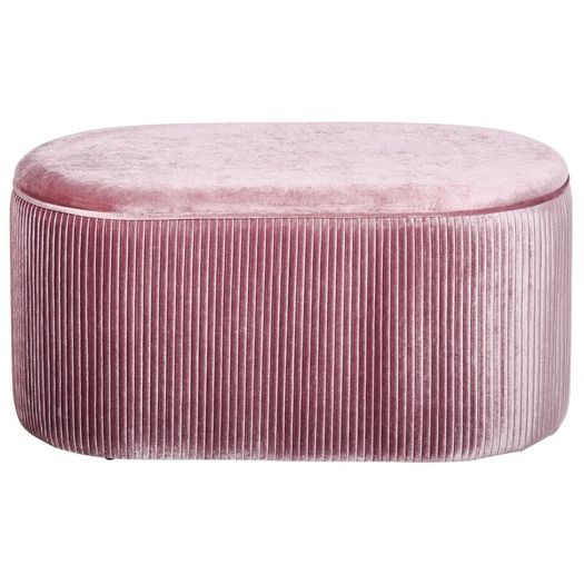 Rectangle Storage Ottoman Mid Century Modern Bench Stool Velvet Footrest