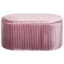 Rectangle Storage Ottoman Mid Century Modern Bench Stool Velvet Footrest Image 5