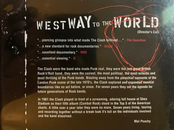 The Clash [2000] Westway To The World [Music DVD]
