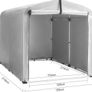XL Storage Tent Outdoor Garage Bicycle Shed Image 2