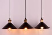 3 lights chandelier iron painted strip/disc ceiling plate living room kitchen restaurant hotel lamp