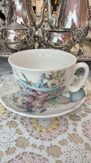 Four Cups and Saucers