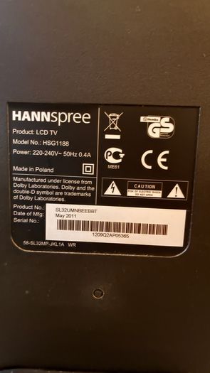 32 Inch Hannspree LCD TV