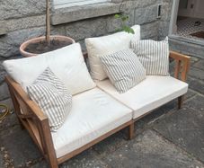 teak garden sofa