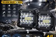 2pcs 10.16cm Automobile Light Bar 12V High-Brightness Combination Light 20LED Ultra-Bright Lighting