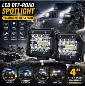 2pcs 10.16cm Automobile Light Bar 12V High-Brightness Combination Light 20LED Ultra-Bright Lighting