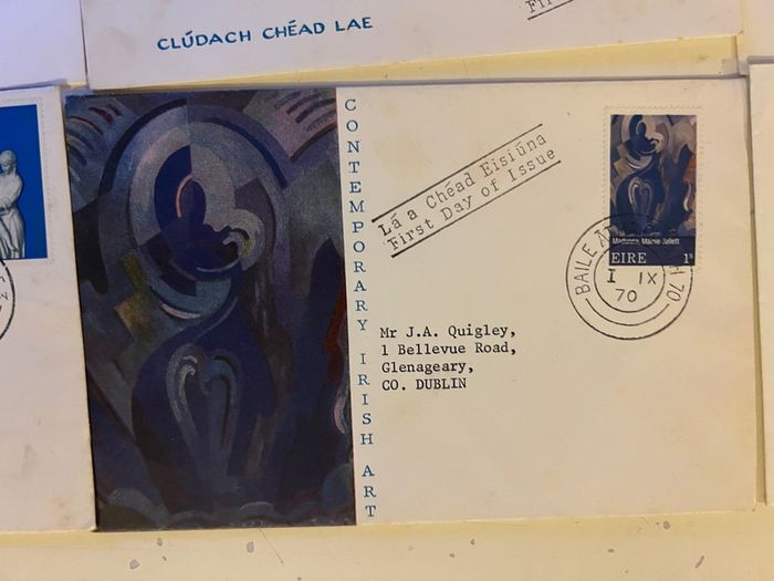 Irish 1970's FDC covers 9pcs envelopes