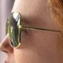 Celine Triomphe Rhinestone Goldware Sunglasses NWT Image 4