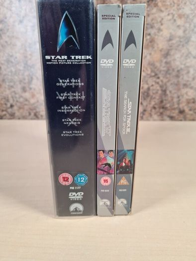 Dvd Star Trek Next Generation Motion Pocture Collection  Boxset + Star Trek 3 And 4 Special Editions Search For Spock Voyage Home