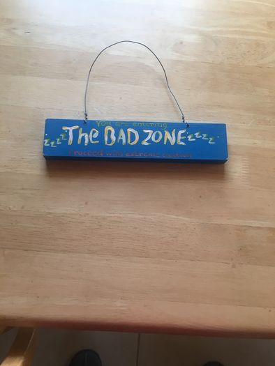 Sign (9 inches wide).
