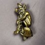 Vintage  Door Knocker  Imp( Cornish Pixie ) on Toadstool Image 4