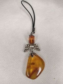 Amber Angel charm