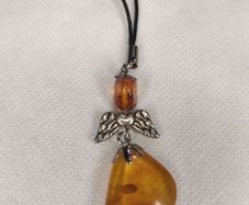 Amber Angel charm