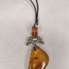 Amber Angel charm