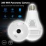 360 HD Wifi Bulb Hidden IP Camera LED Panoramic Home Security Spy Cam Light CCTV Image 3