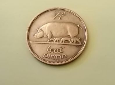 1967 Eire 1/2d Half Penny