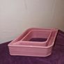 Rare Sylvac diamond shaped pink posy dish 1235 Image 2