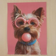 Yorkie dog poster