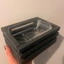 Small grey wooden planter Image 4