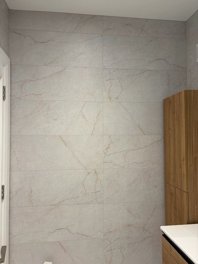 Azuvi grey ceramic wall tiles 30cm x 90cm