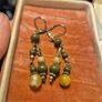 Vintage Green Earrings Image 2