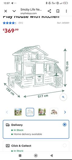 kids playhouse smoby, house garden
