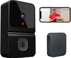 Video Doorbell Camera with Wireless Chime, Intercom HD Night Vision WiFi Rechargeable Security Door Bell Wireless with Camera,2-Way Audio,Cloud Storage,APP Control,Smart Camera for Apartment (FREE SHIPPING)