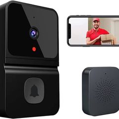 Video Doorbell Camera with Wireless Chime, Intercom HD Night Vision WiFi Rechargeable Security Door Bell Wireless with Camera,2-Way Audio,Cloud Storage,APP Control,Smart Camera for Apartment (FREE SHIPPING)