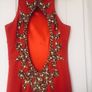 Ollie & Mac BRAND NEW Embellished Red dress - Christmas Outfit Image 3
