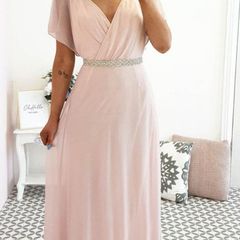 Elegant Jenny Yoo Collection evening gown bridesmaid dress