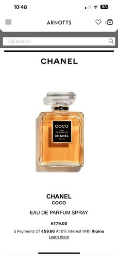 CHANEL COCO Eau De Parfum Spray 100ml