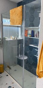 glass shower panel