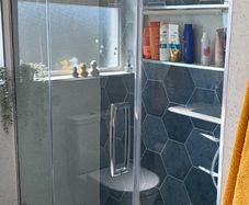 glass shower panel