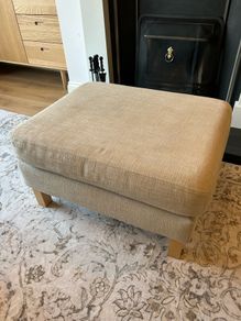 Cream Ottoman Footstool