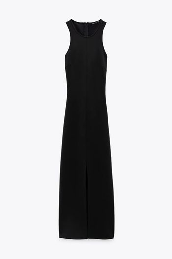 ZARA NEOPRENE-EFFECT Fitted sleeveless dress