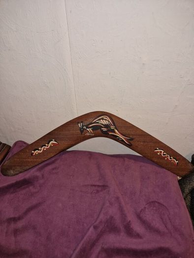 Large hand painted Boomerang