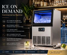 Commercial Ice Machine 41kg Day 6kg Storage Ice Maker