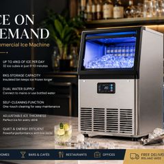 Commercial Ice Machine 41kg Day 6kg Storage Ice Maker