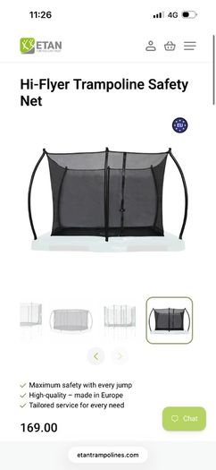 Safety Net for Etan Trampoline