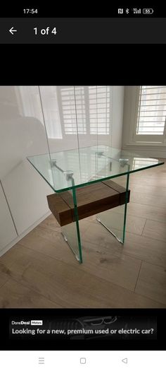 Gorgeous Glass Side Table