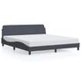 Bed Frame "Dover" Dark Grey 180x200 cm Super King Velvet Image 3