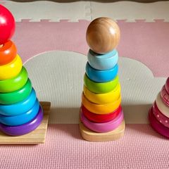 stacking rainbow tower toys