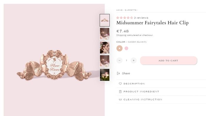 Flower Knows Midsummer Fairytale Hair Clip