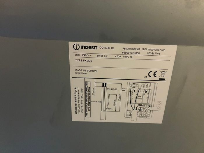 Indesit Aria Collection Integrated Double Oven | IDD 6340 BL