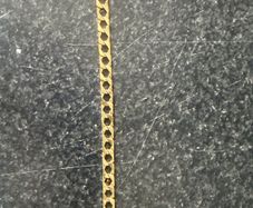 Gold chaps bracelet 9ct