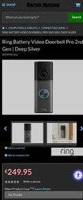 Ring Battery Video Doorbell Pro 2nd Gen | Deep Silver