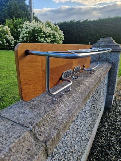 Vintage luggage / coat rack