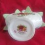 Vintage Basket of Flowers Bone China Ornament Image 5