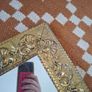 Vintage brass embellished mirror Image 5